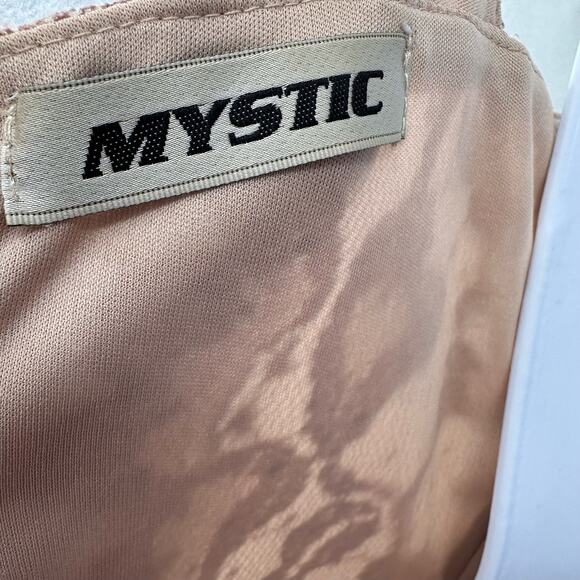 Mystic Pink Lace Sparkle Fit & Flare Mini Dress Womens Medium Sleeveless Cut Out - Picture 6 of 8